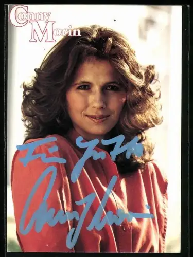 AK Sängerin Conny Morin, Portrait, Autograph