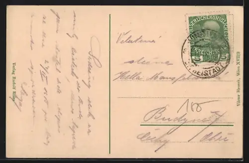 AK Windhaag b. Freistadt, Teilansicht mit Kirche