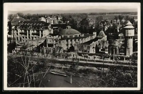 AK Bad Pistyan, Panorama vom Radiumberg