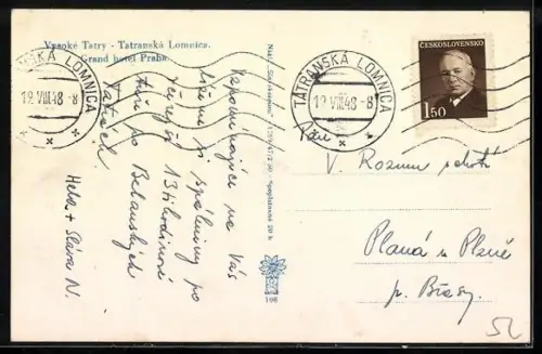 AK Vysoke Tatry, Tatranska Lomnica, Grand Hotel Praha