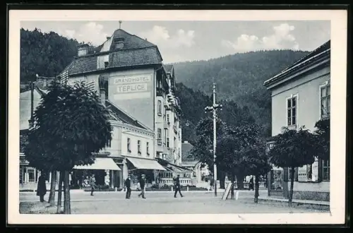 AK Trenc. Teplice, Bad, Grand Hotel