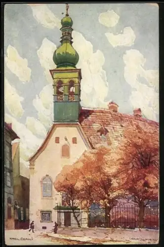 Künstler-AK Bratislava, Ursuliner-Kirche