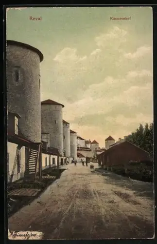 AK Reval, Kanonenhof mit Türmen