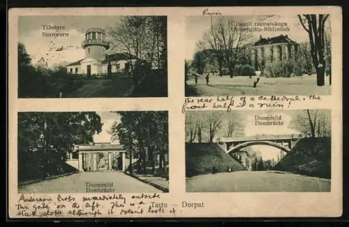 AK Tartu, Sternwarte, Dombrücke