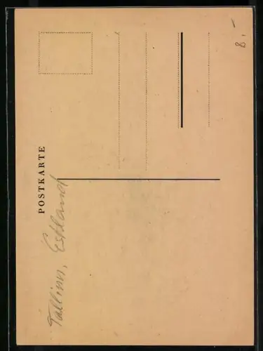 Künstler-AK Reval, Kiek in die Kök