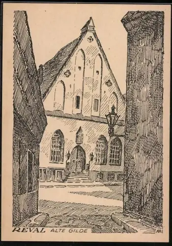 Künstler-AK Reval, Alte Gilde