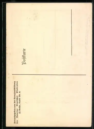 Künstler-AK Reval, Strasse an der Olaikirche