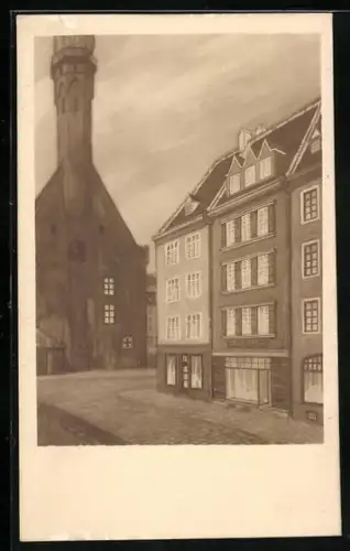 AK Reval, Blick auf das Rathaus