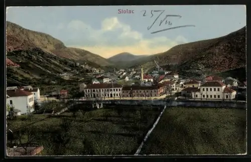 AK Stolac, Ortsansicht aus der Vogelschau