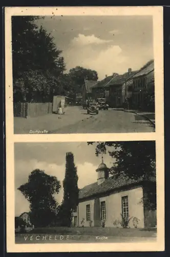 AK Vechelde, Dorfstrasse, Kirche