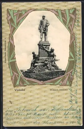 AK Wiesbaden, Bismarck-Denkmal