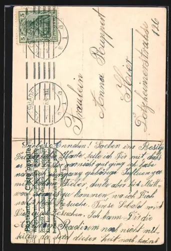 AK Wiesbaden, Bismarck-Denkmal