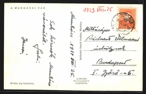 AK Munkács, Munkácsi Vár