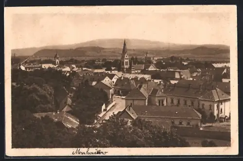 AK Mukacevo, Ortsansicht aus der Vogelschau