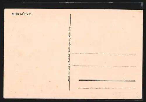 AK Mukacevo, Ortsansicht aus der Vogelschau