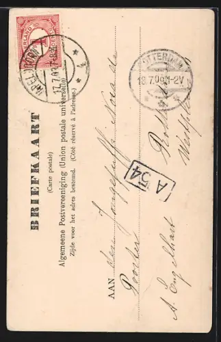 AK `s Gravenhage, Standbeeld Prins Willem I