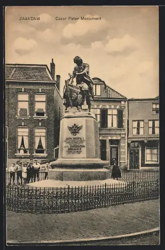 AK Zaandam, Czaar Peter Monument