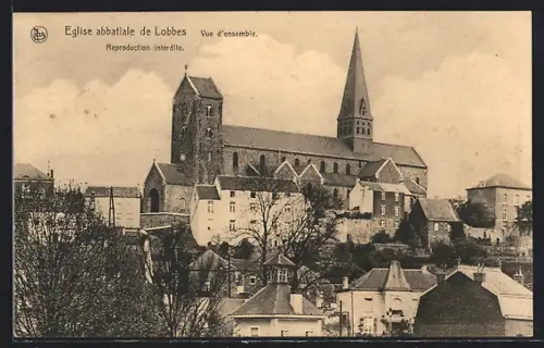 AK Lobbes, Eglise abbatiale, Vue d`ensemble