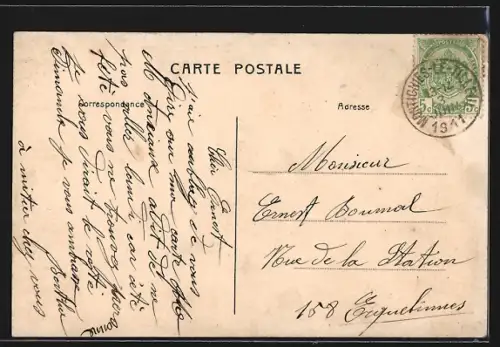 AK Montigny-le-Tilleul, Bomerée, Château Dewander