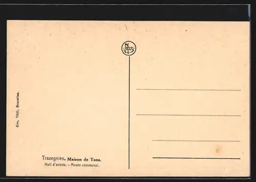 AK Trazegnies, Maison de Tous, Hall d`entrée, Musée communal