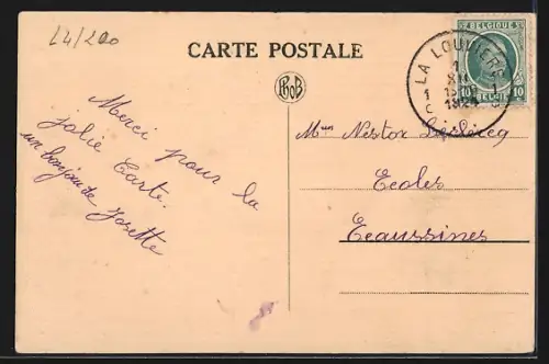 AK La Louvière, Pensionnat des Dames de la Croix