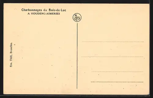 AK Houdeng-Aimeries, Charbonnages du Bois-du-Luc, Vue prise à la rue Saint-Amand