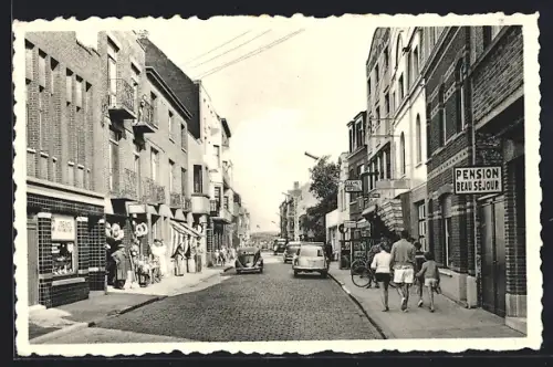 AK Bredene-s-Mer, Rue des Dunes, Strassenpartie