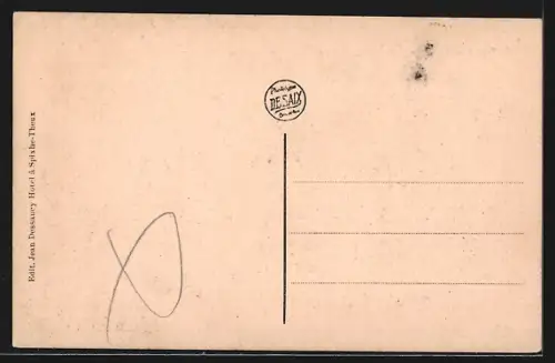 AK Franchimont-Theux, Le vieux pont du Marché avec l`Ecole Normale