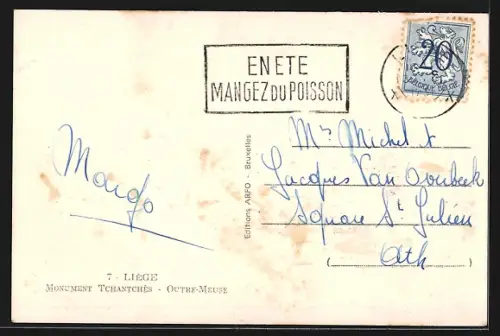 AK Liège, Monument Tchantchès, Outre-Meuse