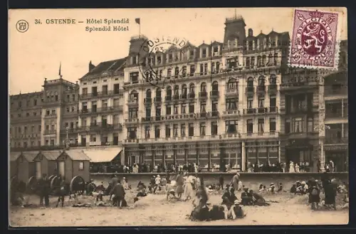 AK Ostende, Hôtel Splendid
