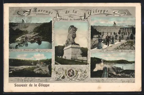 AK Gileppe, Fond de la vallée, Rive droite, Rive gauche