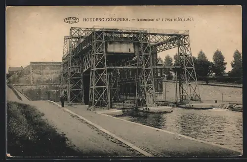 AK Houdeng-Goegnies, Ascenseur no 1, vue inférieure