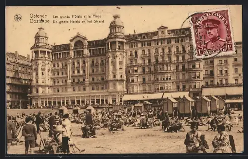 AK Ostende, Les grands Hotels et la Plage