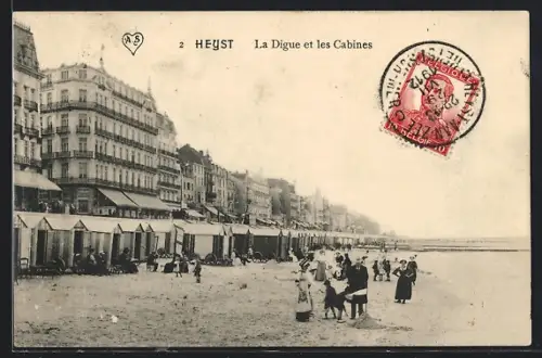 AK Heyst, La Digue et les Cabines