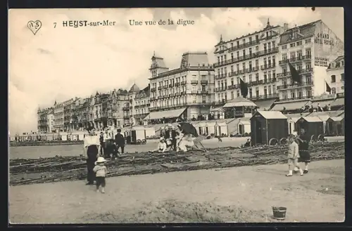 AK Heyst-sur-Mer, Une vue de la digue