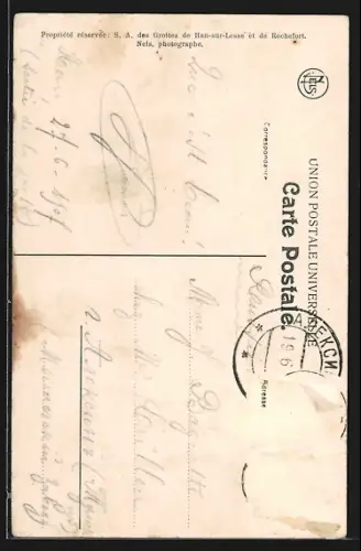 AK Grotte de Han, La Grande Draperie