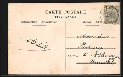 AK Dinant, Le Pont de Dinant, vu de Neffe