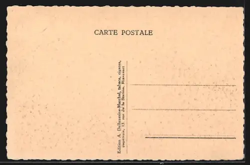 AK Rixensart, Château du Prince Félix de Merode, Perspective d`une terrasse