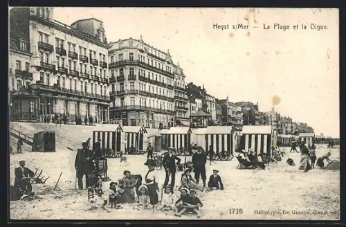 AK Heyst-sur-Mer, La Plage et la Digue