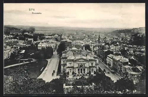 AK Spa, Panorama mit Strassenpartie