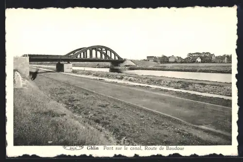 AK Ghlin, Pont sur le canal, Route de Baudour
