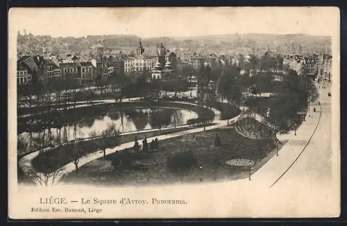 AK Liège, Le Square d`Avroy, Panorama