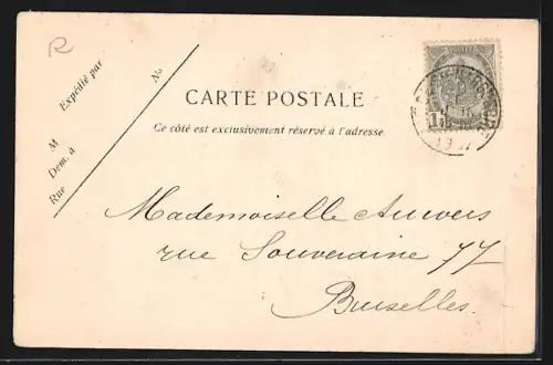 Lithographie Vieux-Liège, Eglise St. Adalbert 1809