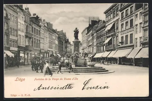 AK Liége, Fontaine de la Vierge du Vinave d`Ile