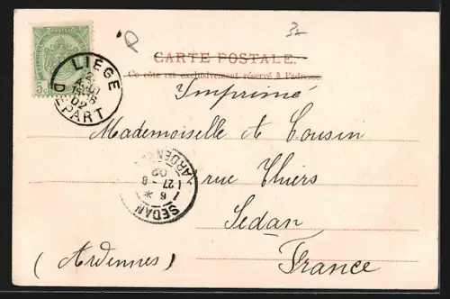 AK Liége, Fontaine de la Vierge du Vinave d`Ile