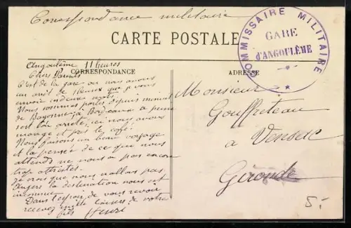 AK Angouleme, Vue générale sur les Gares