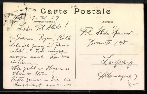 AK Paris, La Grande Roue et la Tour Eiffel