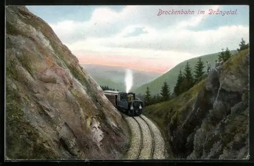 AK Brockenbahn im Drängetal, Eisenbahn