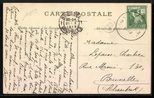 AK Paris, Église de la Madeleine et la Rue Royale