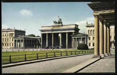 AK Berlin, Brandenburger Tor am Pariser Platz